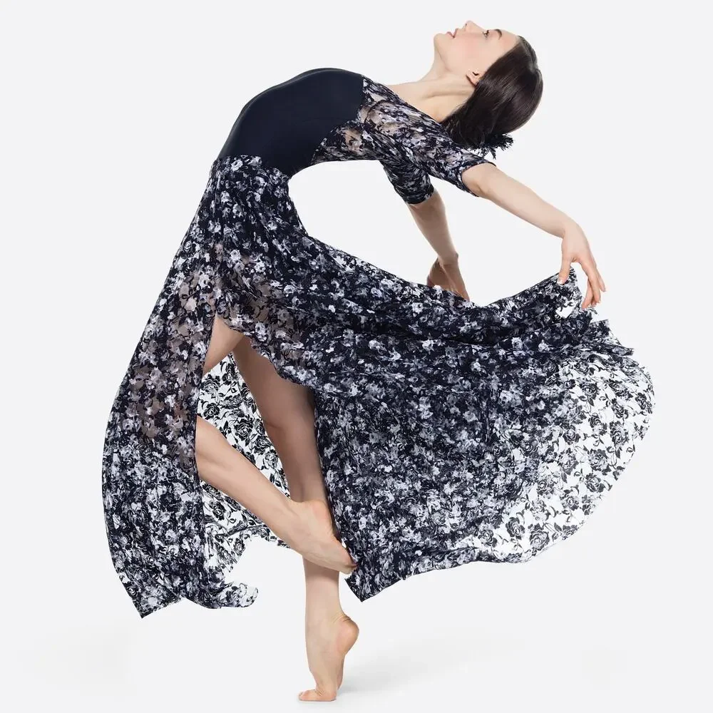 Revolution Dance Give Me Love Dress Leotard RC17069 w/ Hair Clip Garment Bag MC